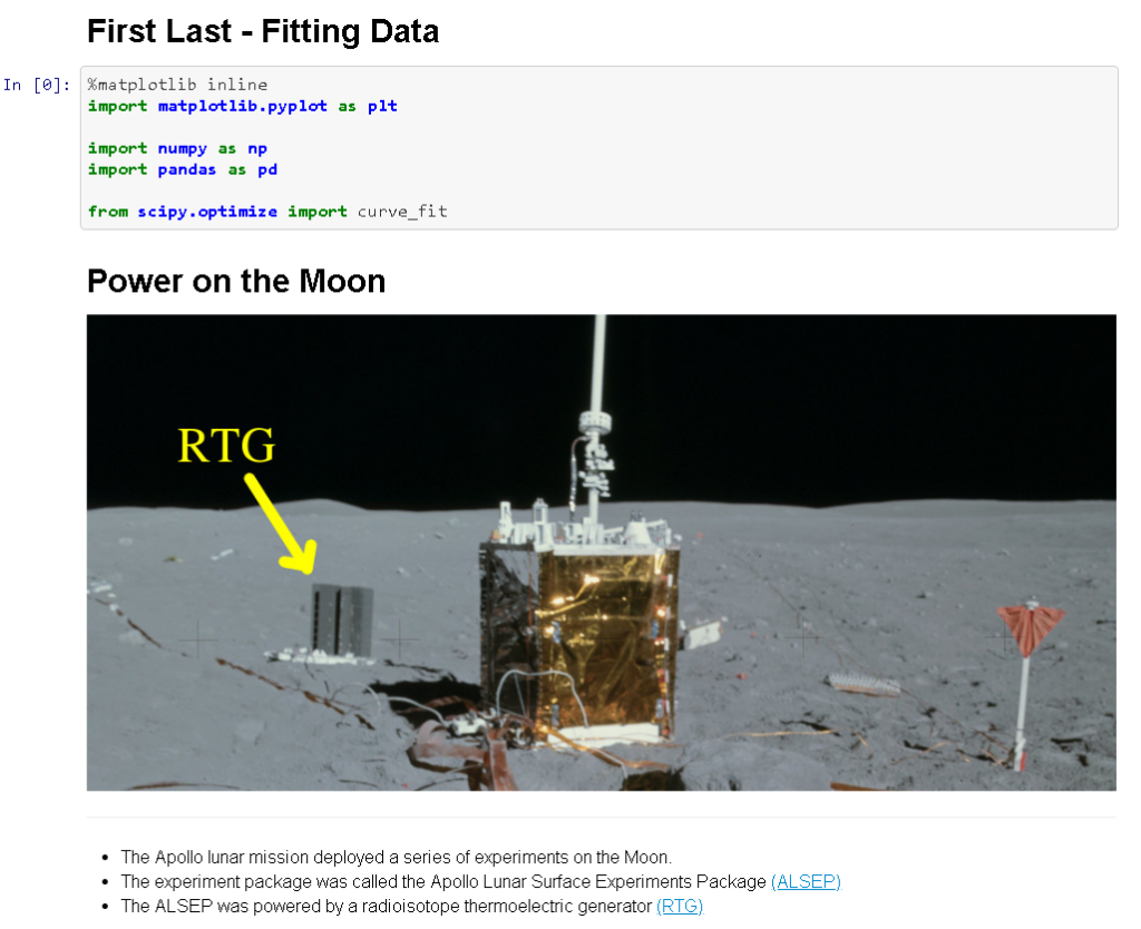 Python coding with astronomy! The file can be found online on github.