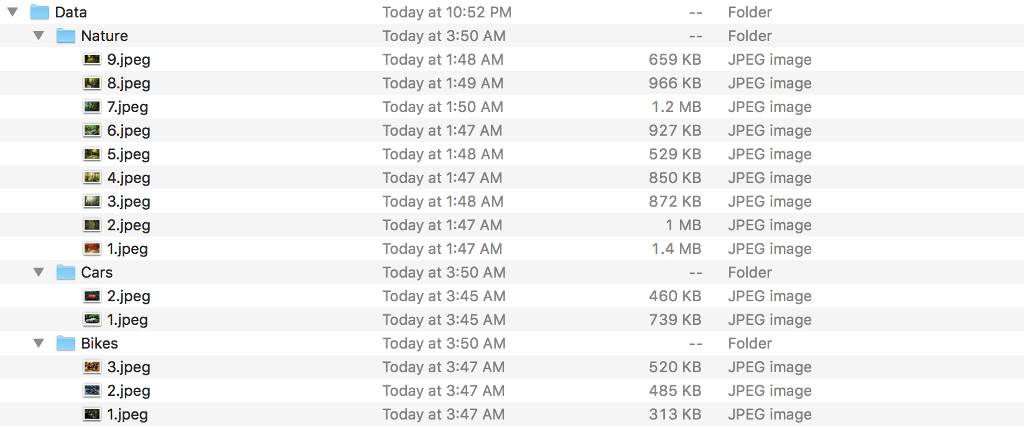 the fly. Firstly, you will have to list the directory and file