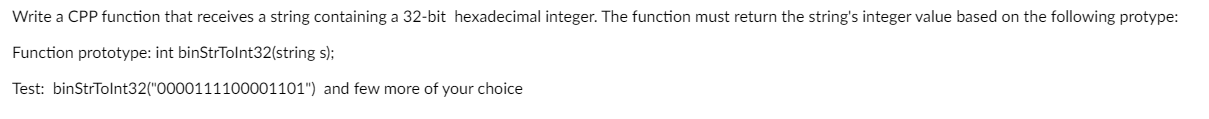 In C++ Write a CPP function that receives a string containing a