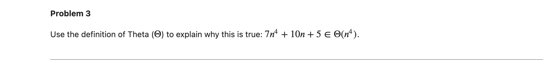 Please write in python. Thank you! Use the definition of Theta ()