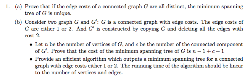  For problems that require you to provide an algorithm, you must