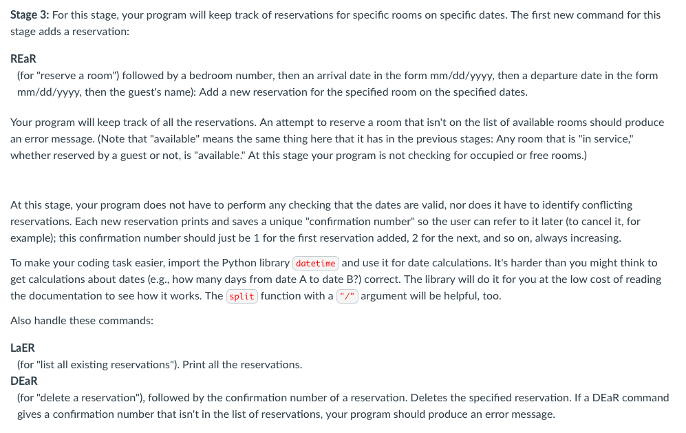 working, then modify it to satisfy the second stage, and so on.