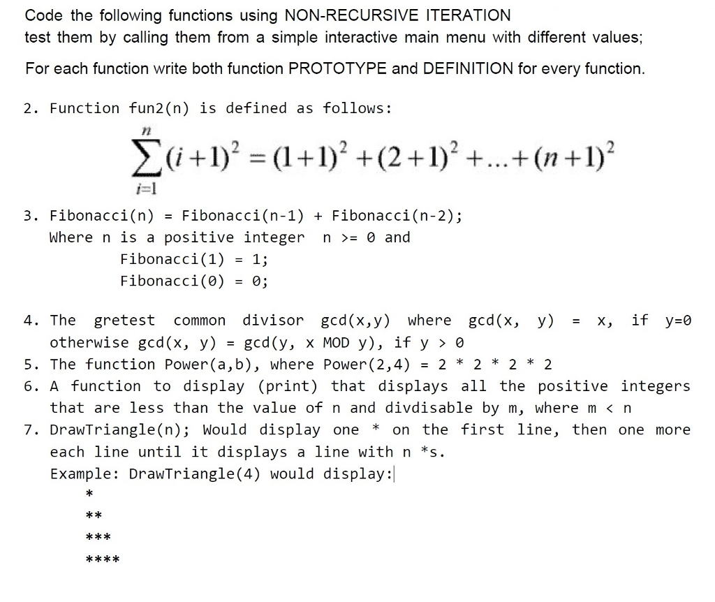 Im having trouble coding this as a function in C. I have