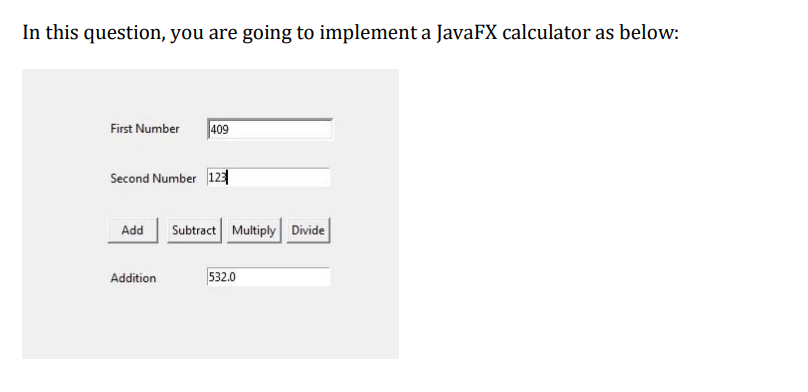 in java In this question, you are going to implement a