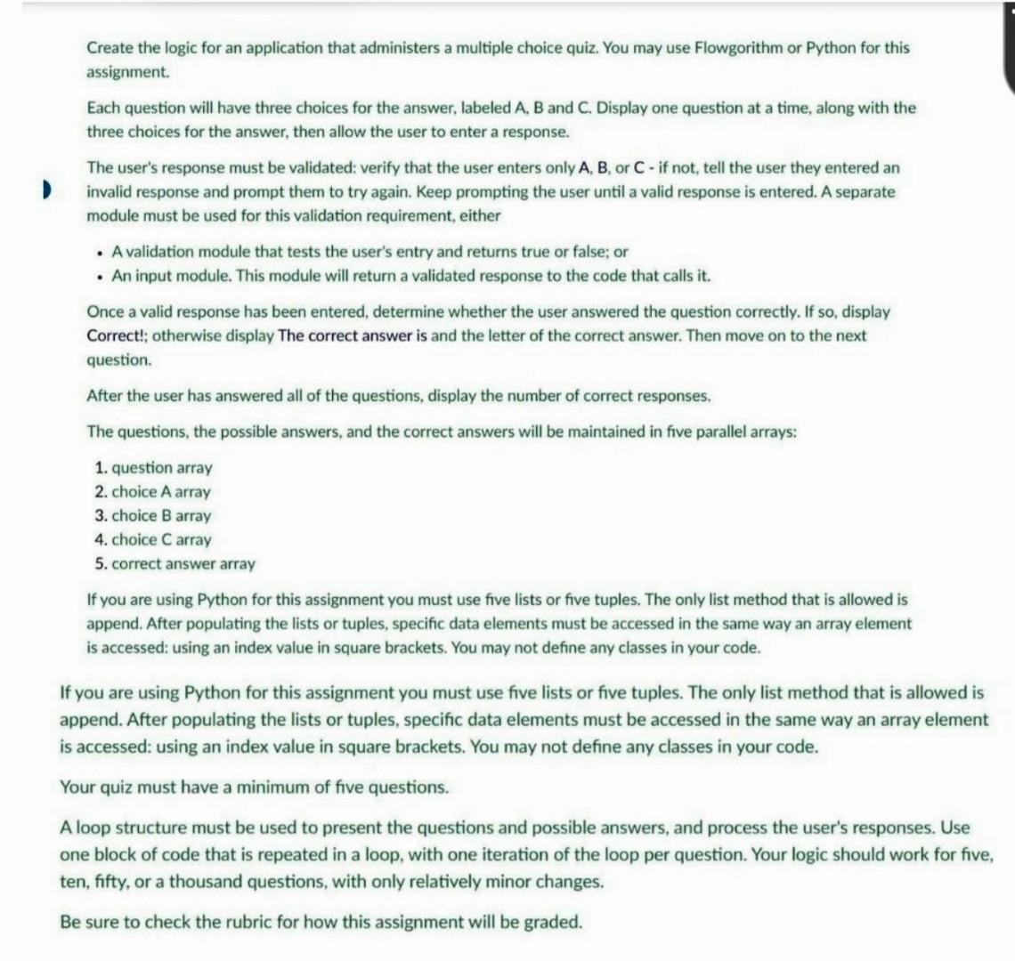  make a Python program Create the logic for an application that