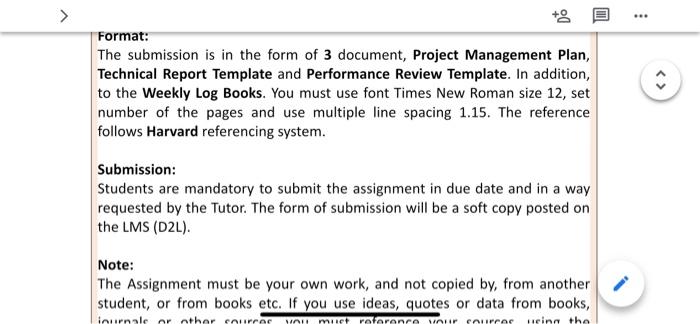 Unit Learning Outcomes Format: The submission is in the form of 3