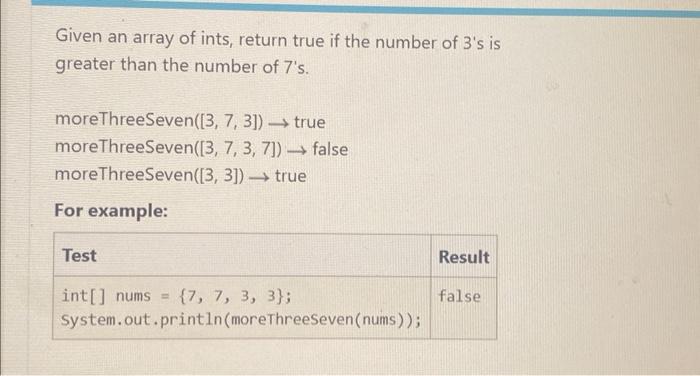  java on intellij please , thank you Given an array of