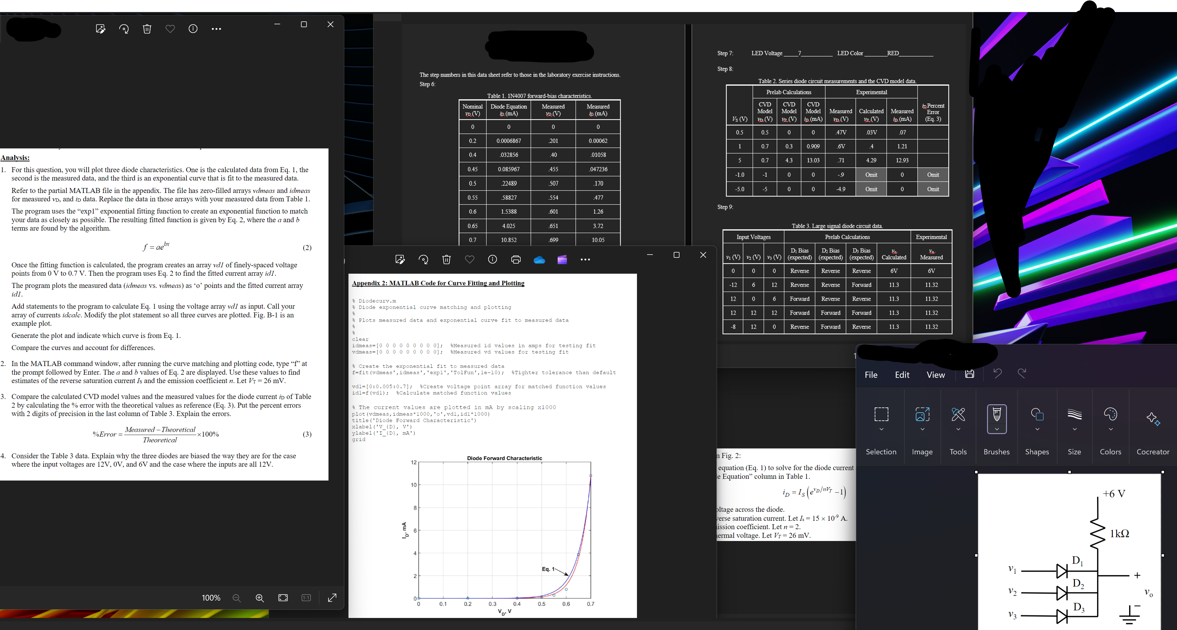  NEED ANALYSIS PART 1,2,4PLEAAAAASE INCLUDE MATLAB CODE ALL THE THINGS YOU