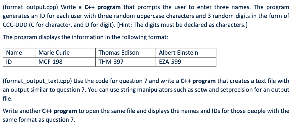 Please use simple C++ language as my class is just starting strings