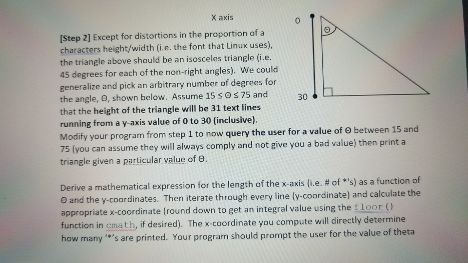 Arti The final product of this assignment, tri.cpp, will be built up