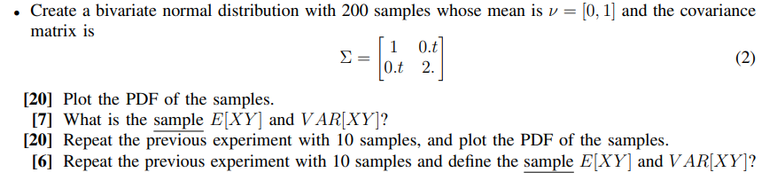  for t = 0, u = 0 - Create a bivariate