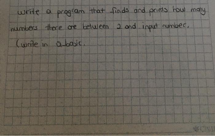  write a program that finds and prints how many numbers there