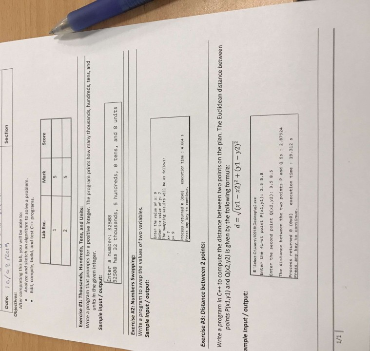 Q 1, 3 Section Objectives: After completing this lab, you will