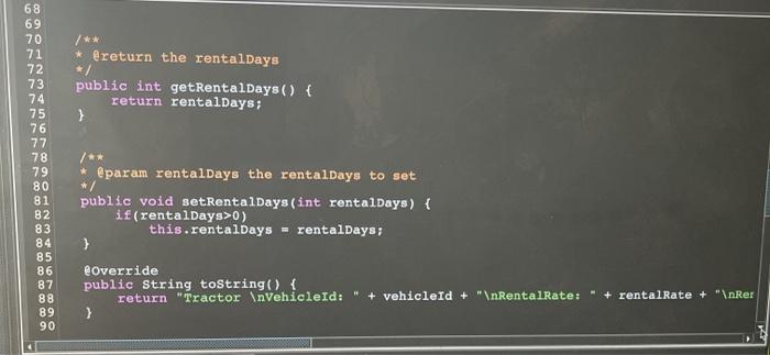 Name your package testLoader. Modify the base class named Tractor. The Tractor
