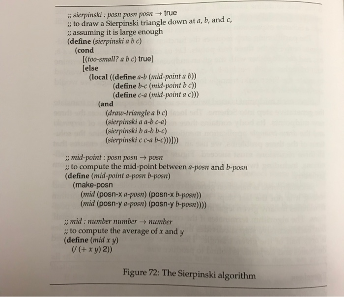 2. ; too-small? Use the teachpack draw.ss to test the code. For