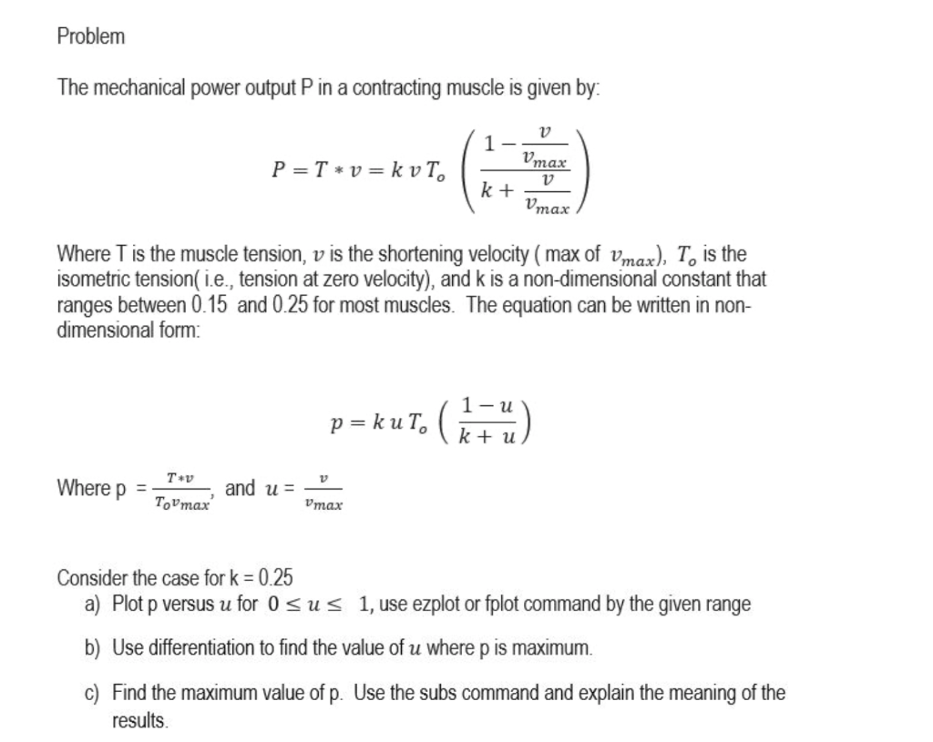 MATLAB ONLY!! WRITE IN COMPUTER, SO I CAN COPY PASTE!! Problem The