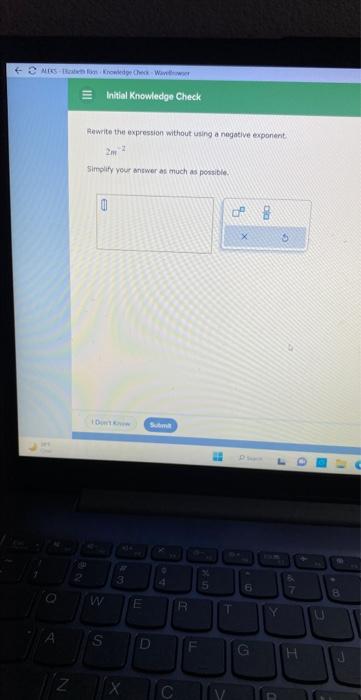  Aewite the expression without using a nogative esponient. 3n2 Sifplify your