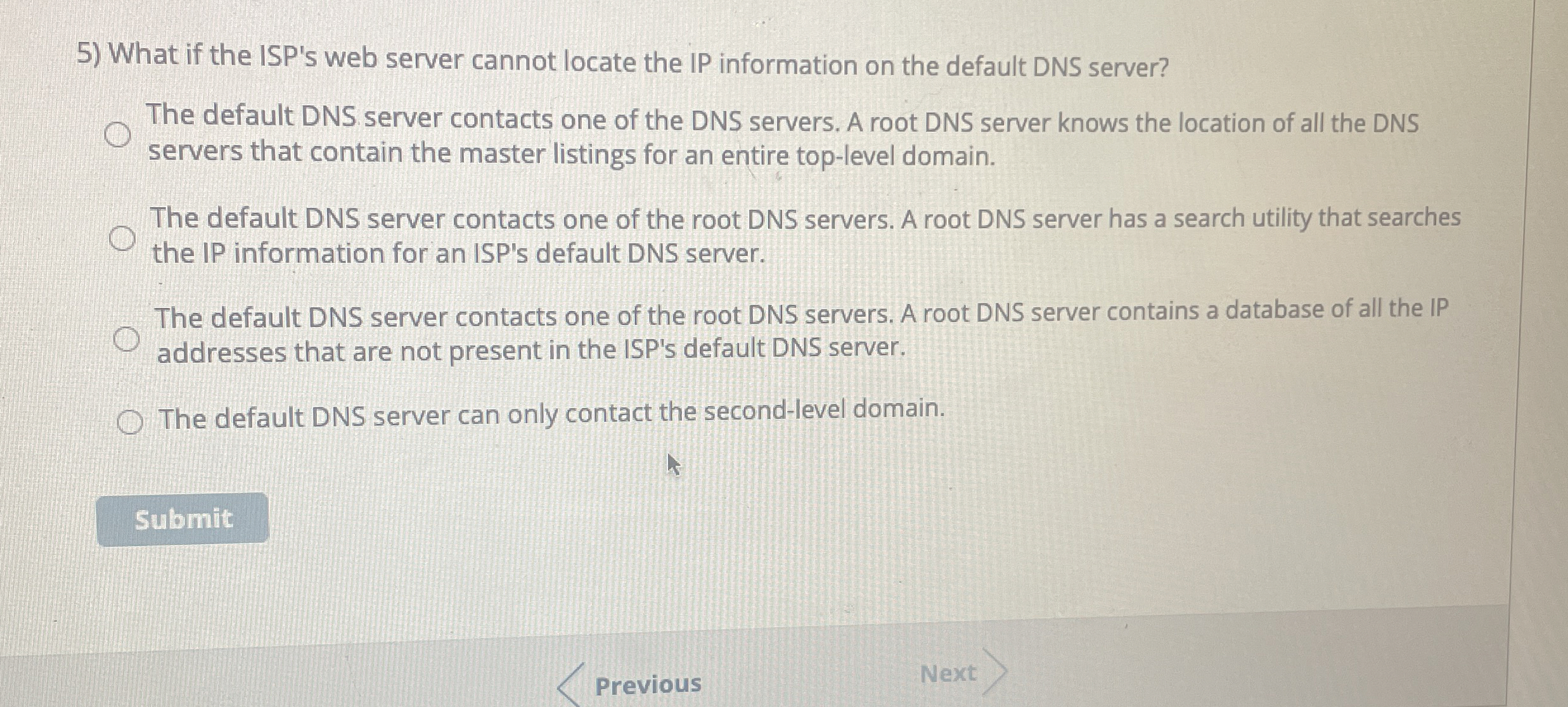  What if the ISP's web server cannot locate the IP information