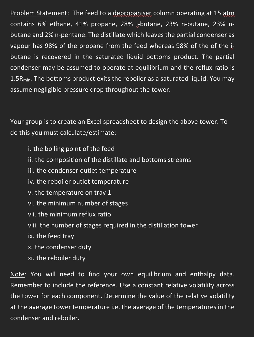  What are the steps to solve each part ? Problem Statement: