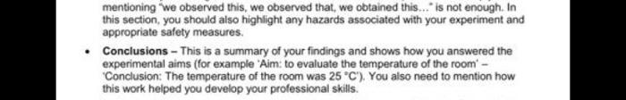 need help to write a Conclusion for this experiment , brief is