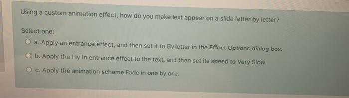databases to automate tasks, database. C. The class of computer programs that
