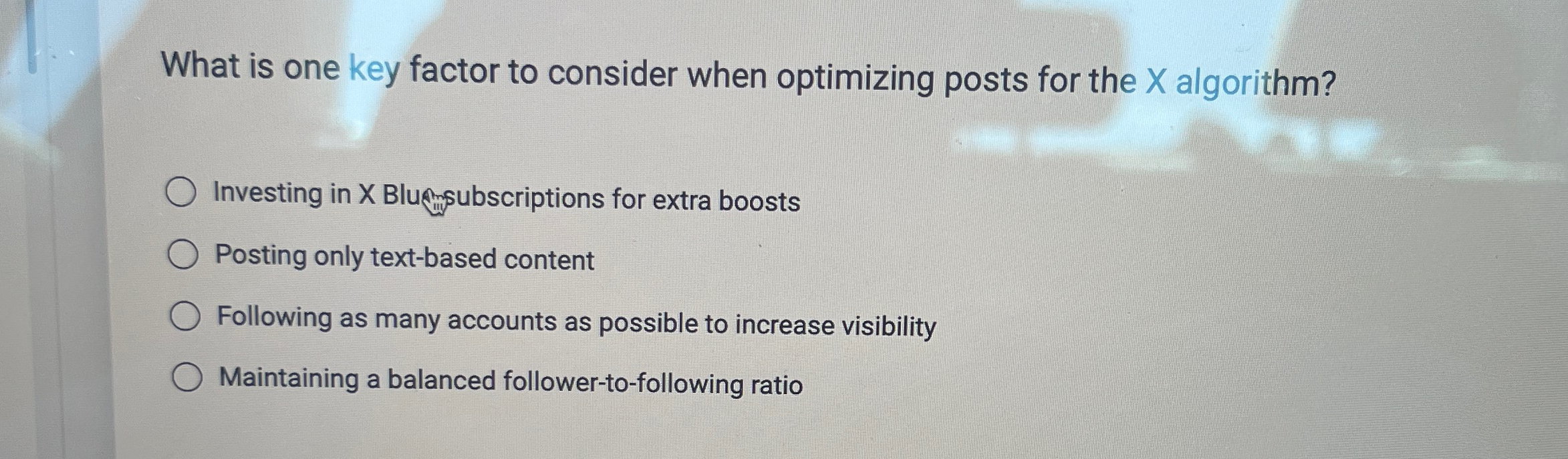  What is one key factor to consider when optimizing posts for