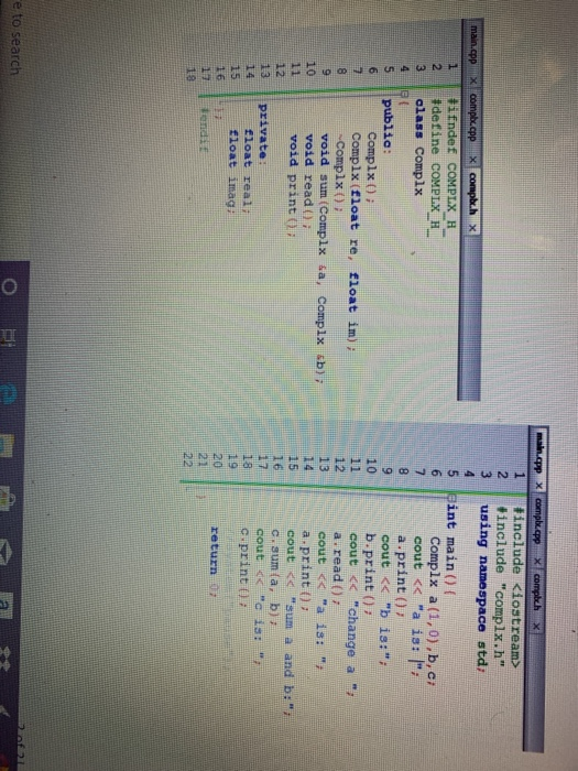 class that will be use to create an arithmetic of complex numbers.