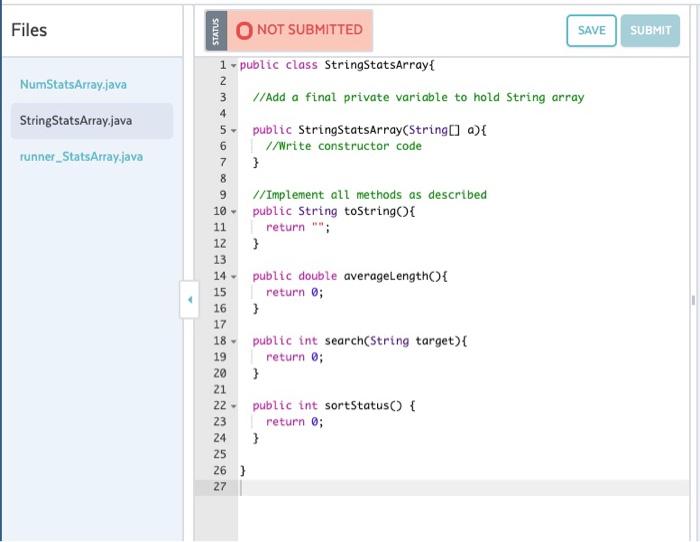 should be declared as private and final, so none of your methods