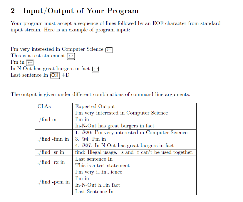  In this assignment, you will write a program that gets a