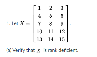 Using Matlab code: 3 1. Let X 1 2 3 4 5