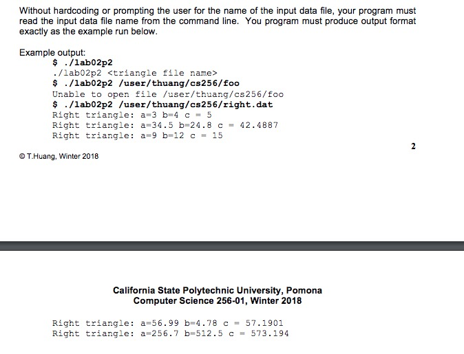 b2 = c2, states the square of the hypotenuse (the side opposite