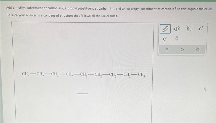 please explain how do you know when to put the substituent at