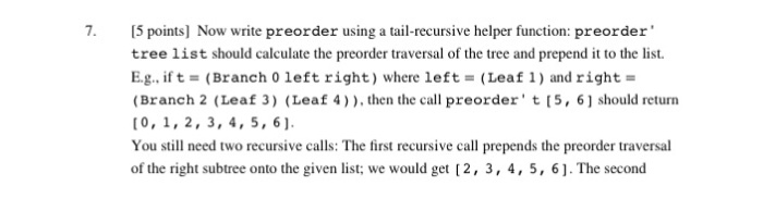 use this definition of binary trees that include values at the leafs