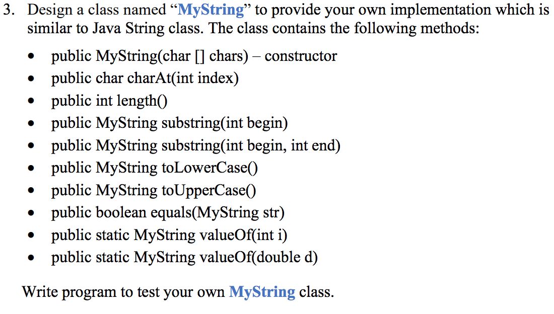 Need help writing a program for #3 in Java! 3. Design a