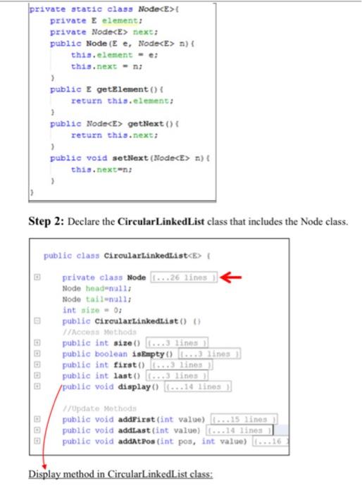 Circular Linked-List in case of: insertion, Deletion, searching . Tool(s)/Software Java programming