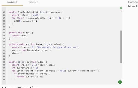 different strategy. Instead of an internal array, we'll link items together into