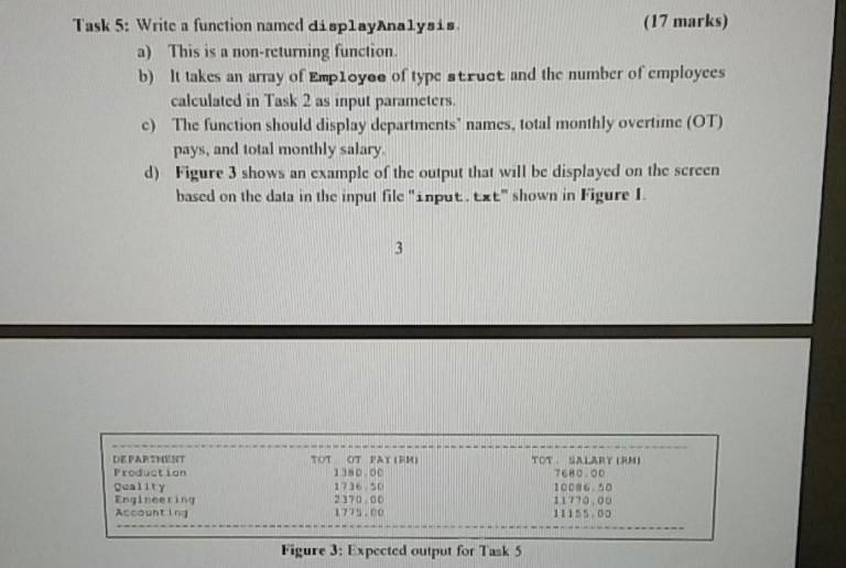 the functions that are defined in the previous task to produce the