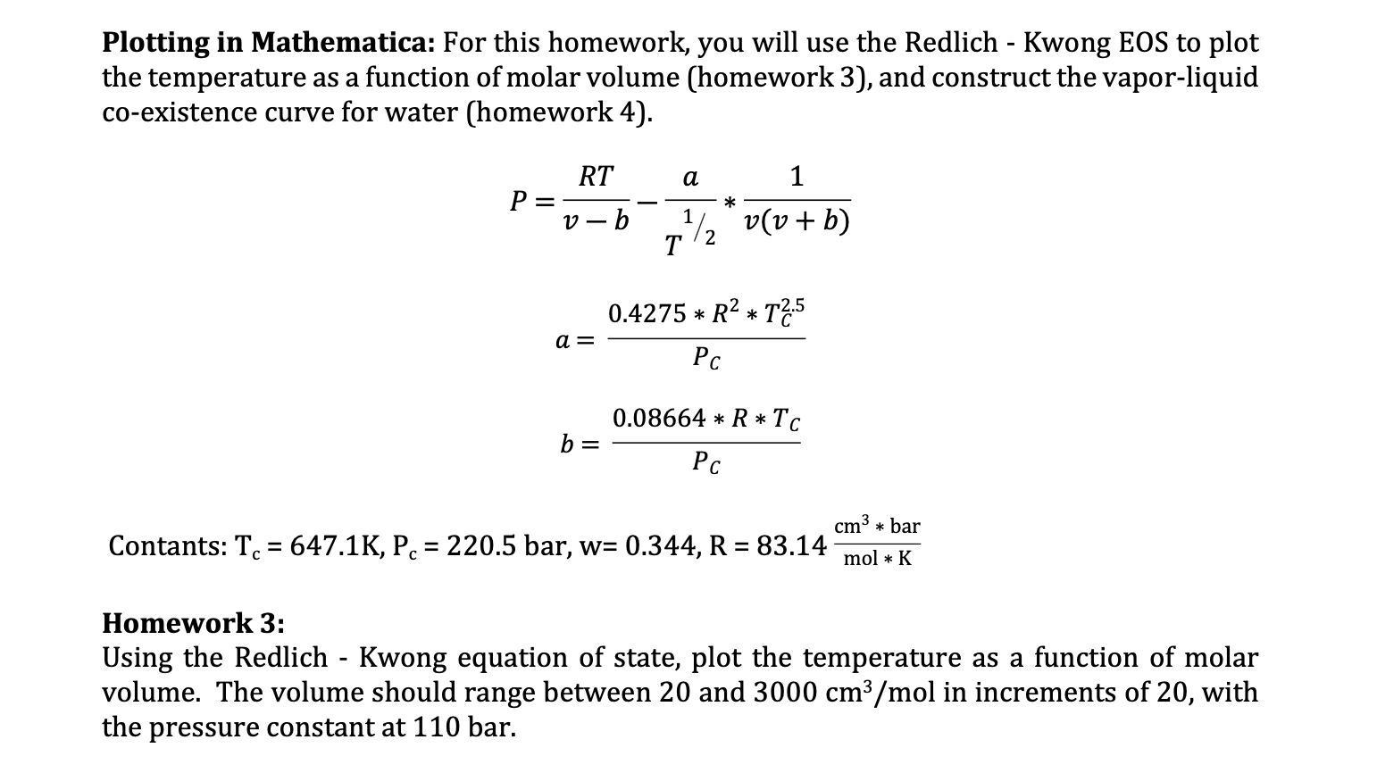 Must use Mathematica to solve this problem Plotting in Mathematica: For this
