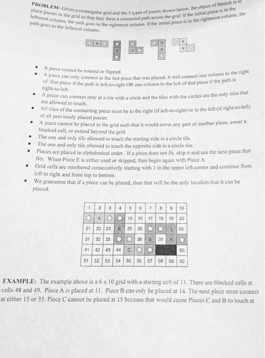  python please Stretch is to in the PROBLEM: Given a path