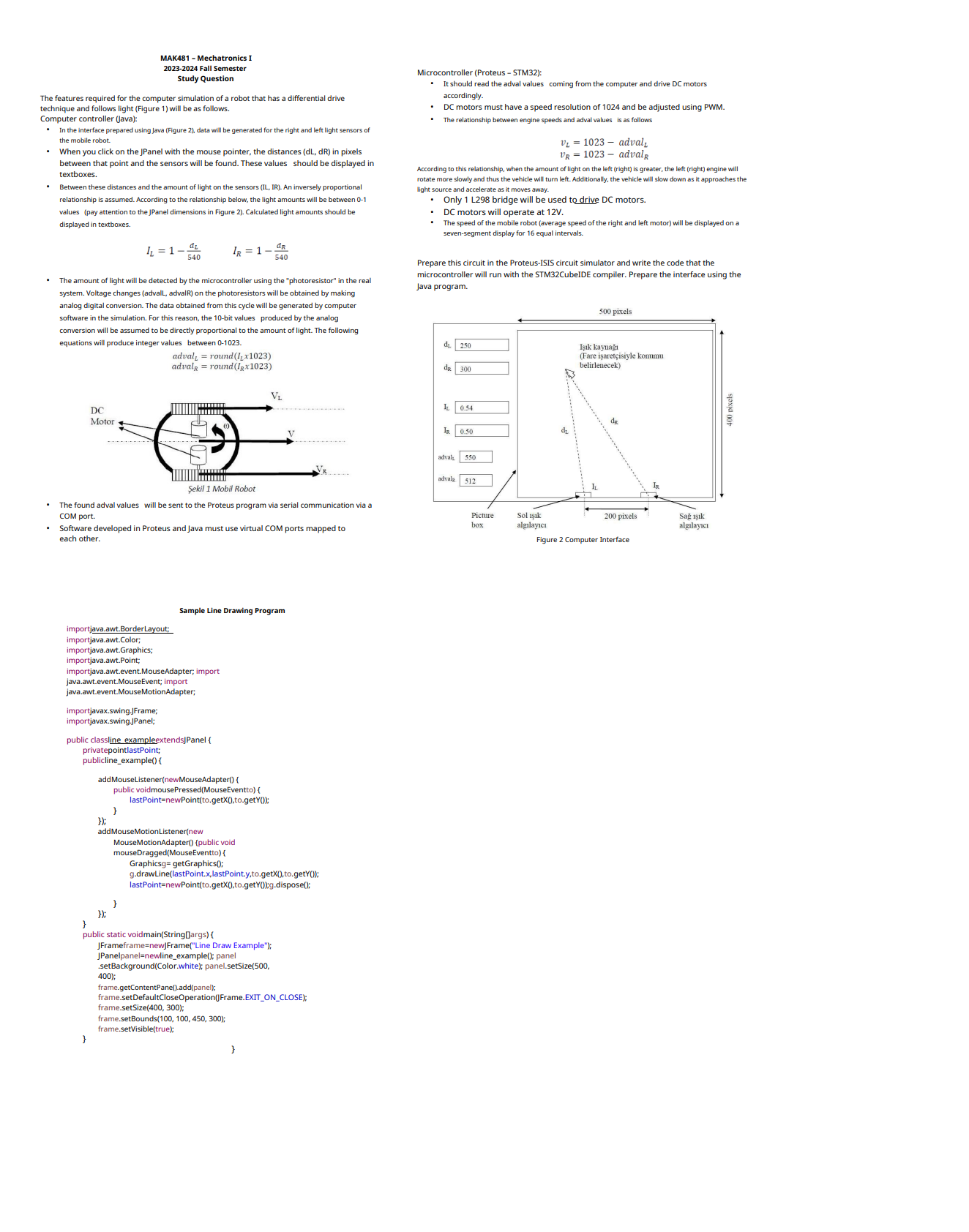  need java codes , with stm32 