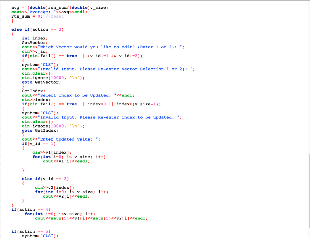 In this assignment, you will be given a working program. 3. Split