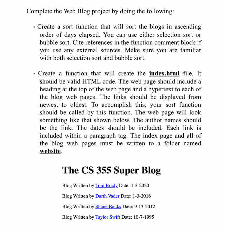  Source Code: main.cpp: #include #include "Blog.h" #include using namespace std; const
