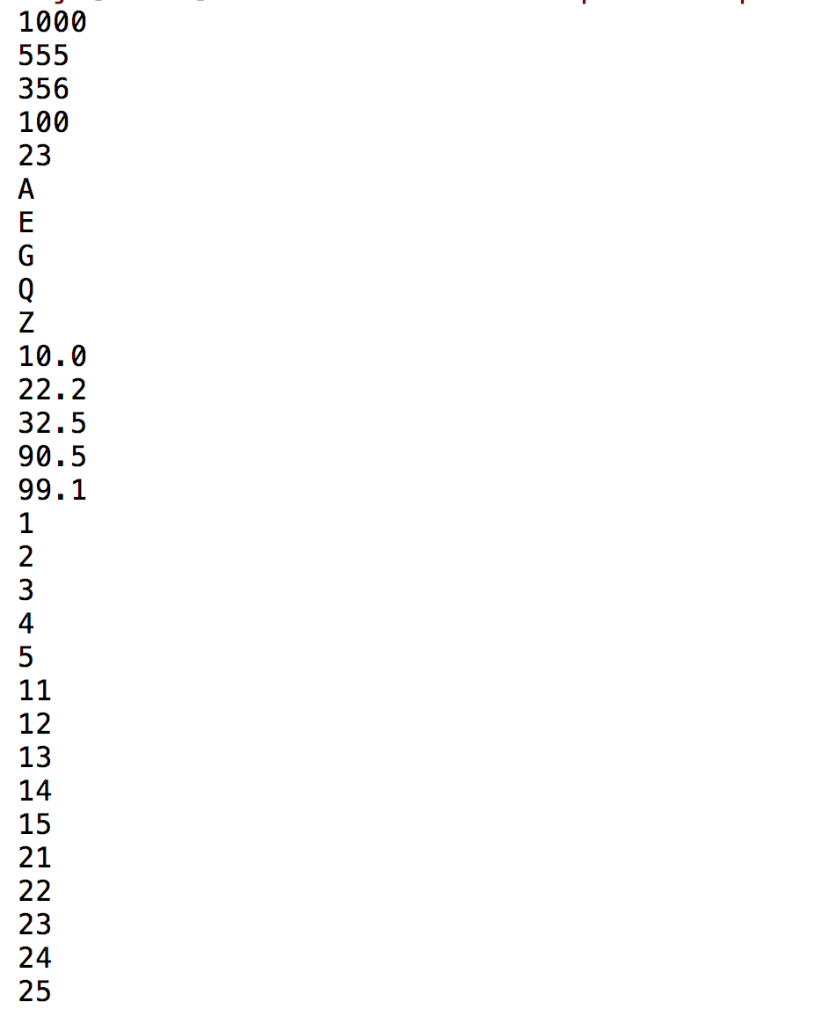 Java language --Step 1: Array of Integers, Reverse Sort, Print elements values