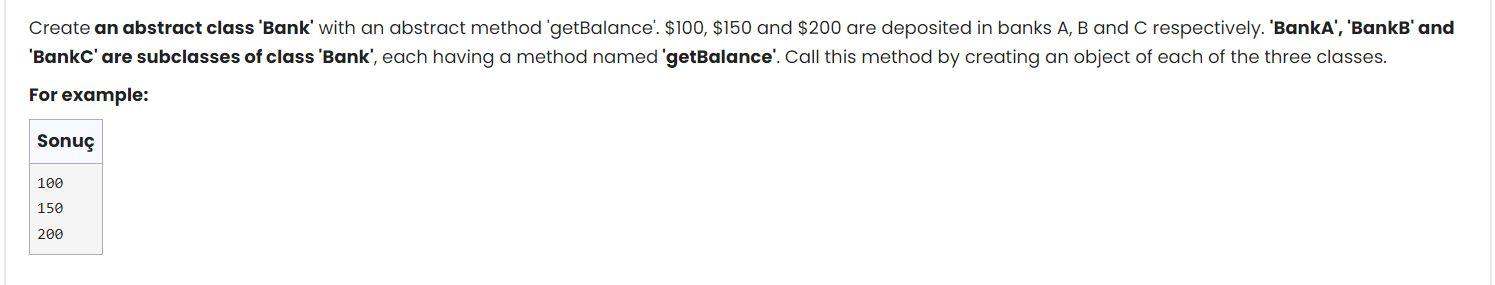 By using Java OOP language please solve the question below, also please