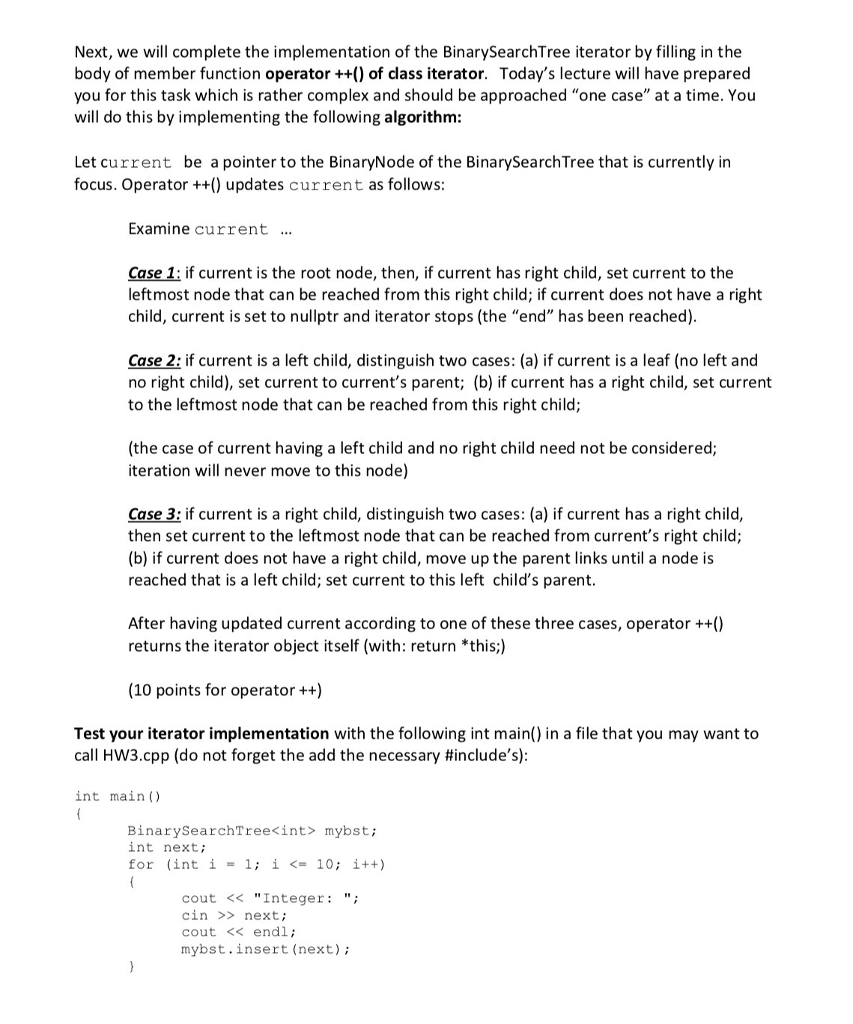 "dsexceptions.h" #include #include using namespace std; template class BinarySearchTree { private: struct