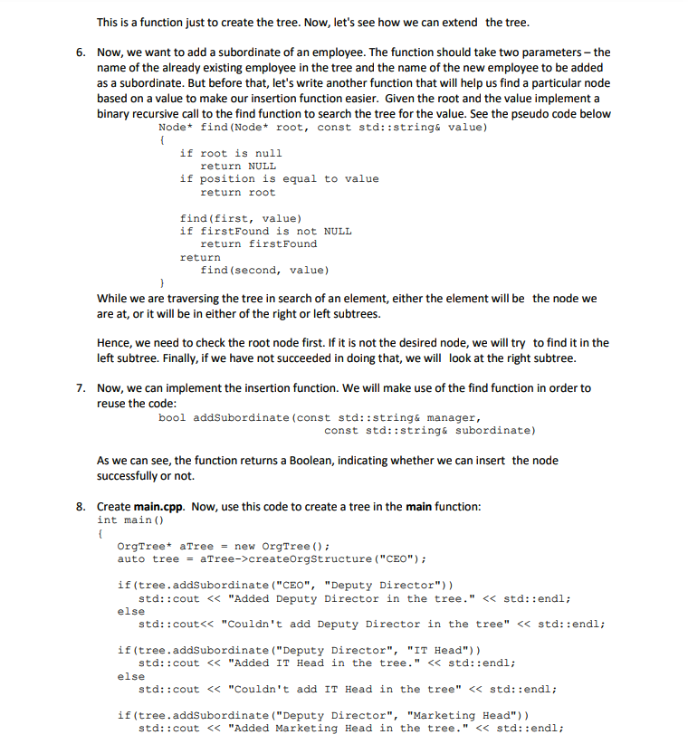Structure please. Thank you 3 Problems 3.1 Creating an Organizational Structure In