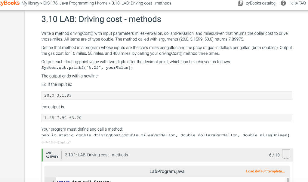 PLEASE HELP ME FIX MY MISTAKE IN JAVA PLEASE Write a method