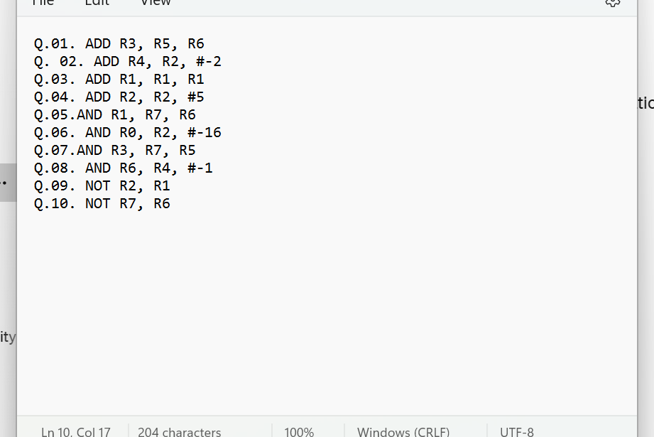  convet the answers to Hex and Binary.. 