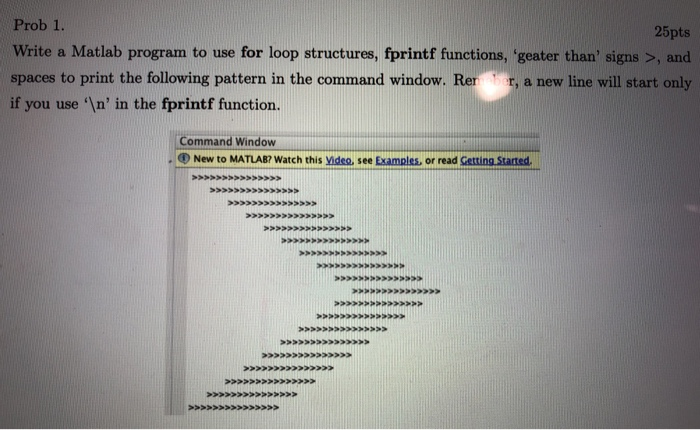 Need to write this program on matlab using for loops, please help!