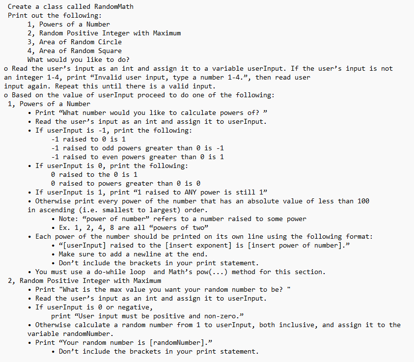 JAVA import using only: java.util.Scanner and java.util.Random. do not use: var ()